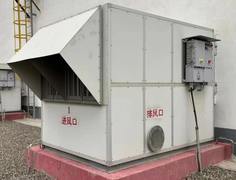 調(diào)相機房防護屏障自清潔沙塵機組